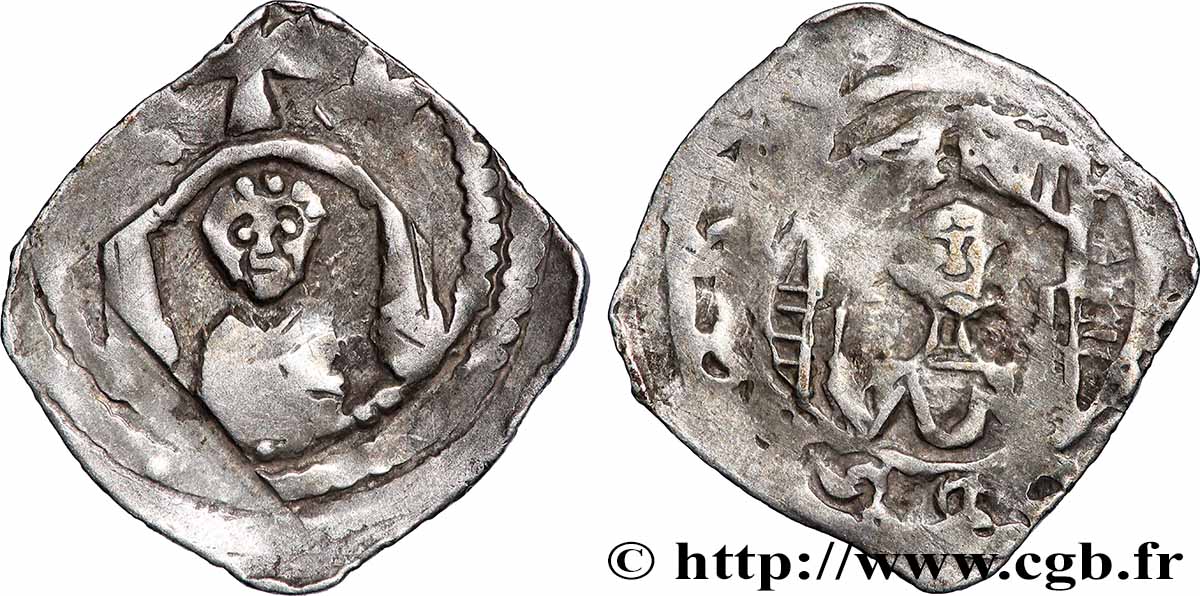 AUTRICHE - ÉVÊCHÉ DE SALZBOURG - ARCHEVÊQUE EBERHARD II DE TRUSCH  Pfenning n.d. Friesach VF 