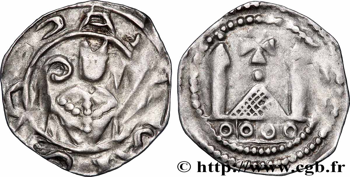 AUTRICHE - SALZBOURG Pfenning - Adalbert III de Bohême n.d.  TB+ 