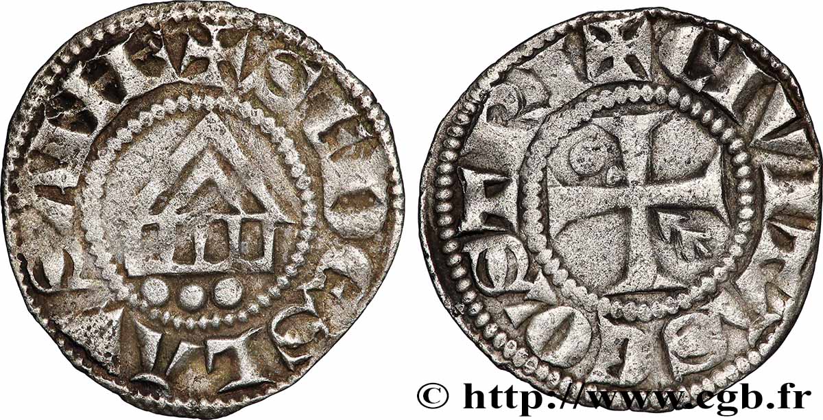 SUISSE - ÉVÊCHÉ DE LAUSANNE Denier n.d. Lausanne XF 