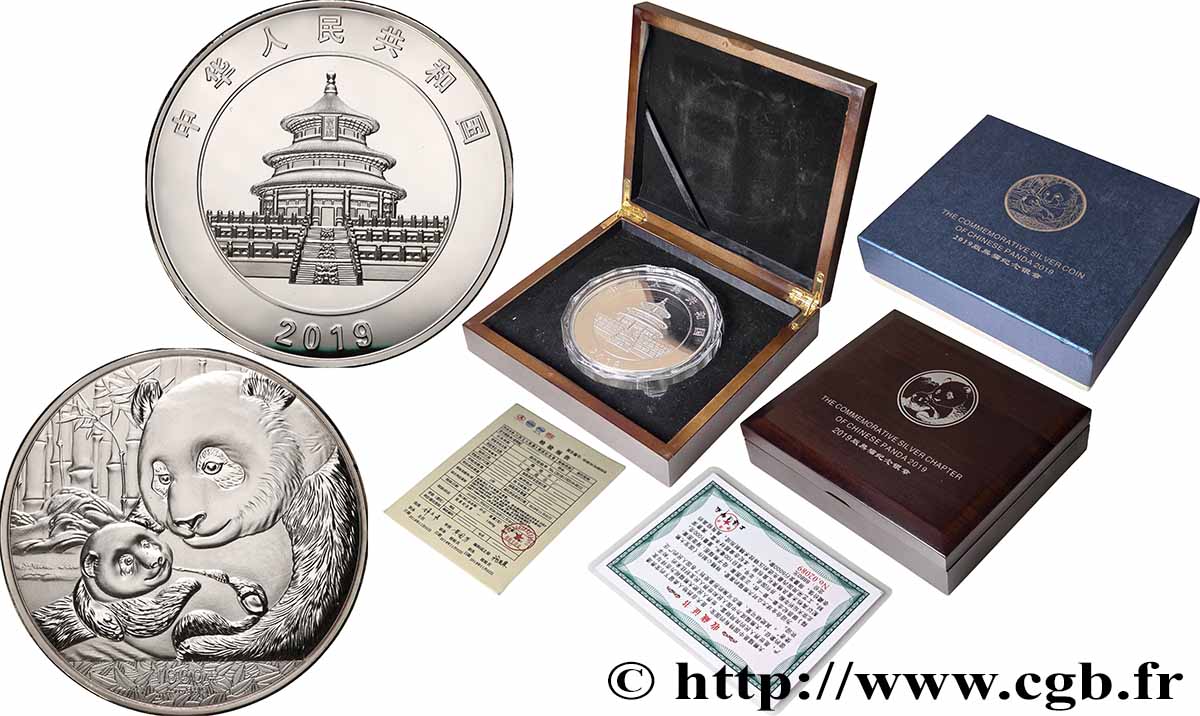 REPUBBLICA POPOLARE CINESE 1000 Yuan Proof Panda 2019  FDC 