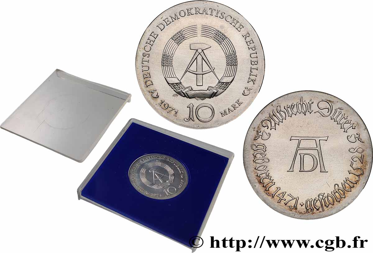 GERMAN DEMOCRATIC REPUBLIC 10 Mark Albrecht Dürer 1971 Berlin AU 