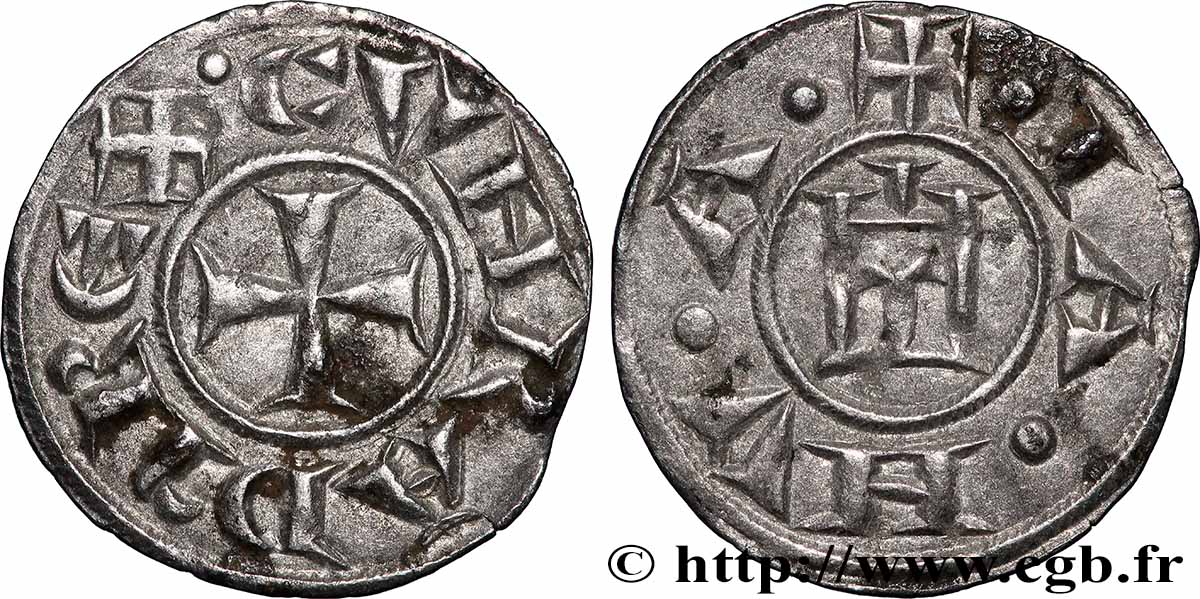 LIGURIE - RÉPUBLIQUE DE GÊNES - ANONYMES Denier n.d. Gènes XF 