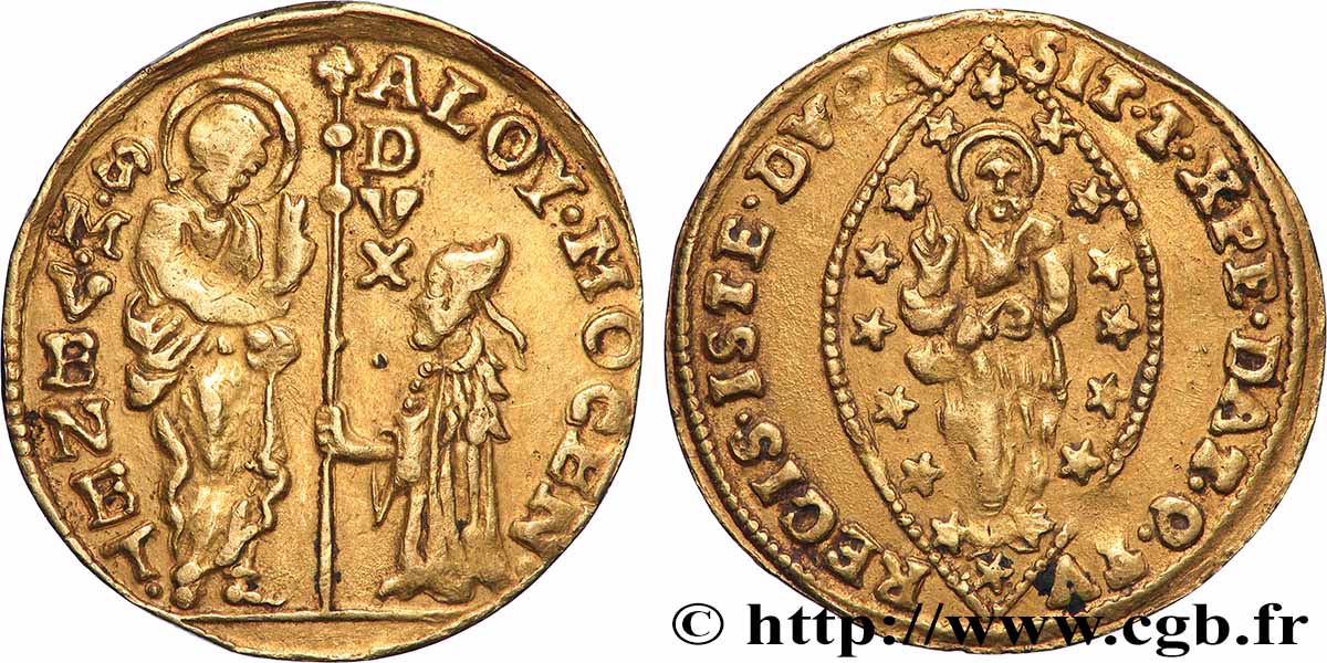 ITALIEN - VENEDIG - ALVISE MOCENIGO  I. (85. Doge) Zecchino (Sequin) n.d. Venise SS 
