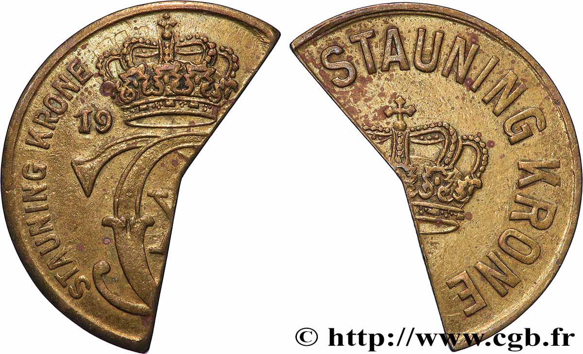 DINAMARCA Stauning Krone 1933 Copenhague MBC 