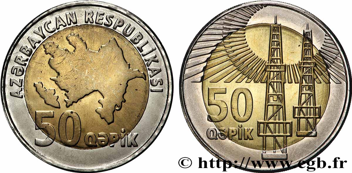 ASERBAIDSCHAN 50 Qapik (2006) Vienne VZ 