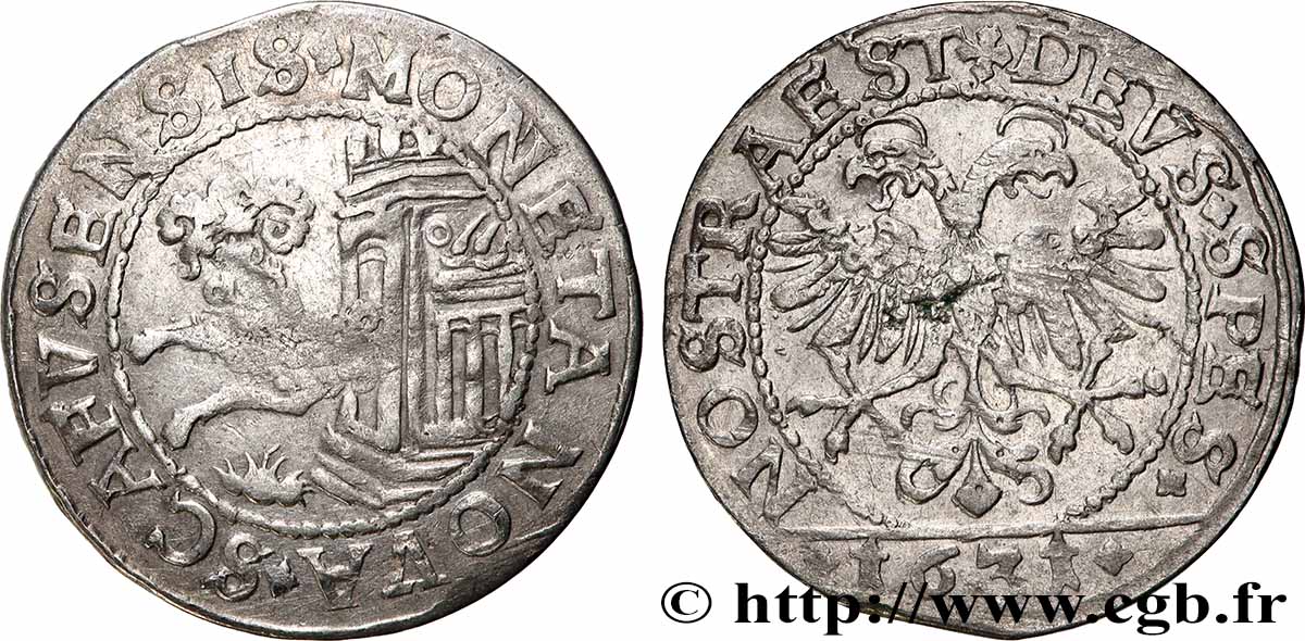 SUISSE - CANTON DE SCHAFFHOUSE Dicken 1631 Schaffhouse TTB 