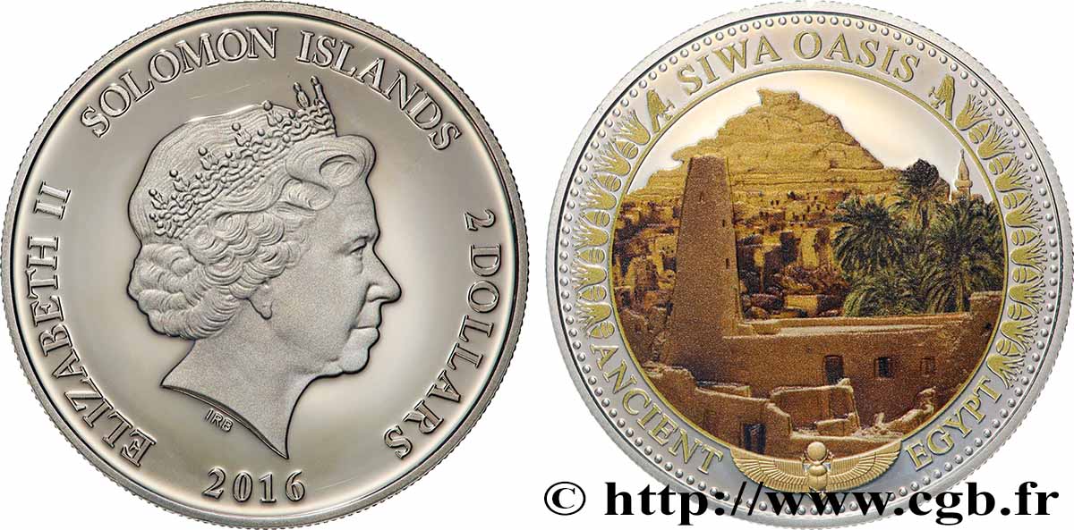 ÎLES SALOMON 2 Dollar Proof Oasis de Siwa 2016  SPL 