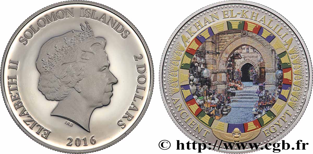 SOLOMON-INSELN 2 Dollar Proof Khan el Khalili 2016  fST 