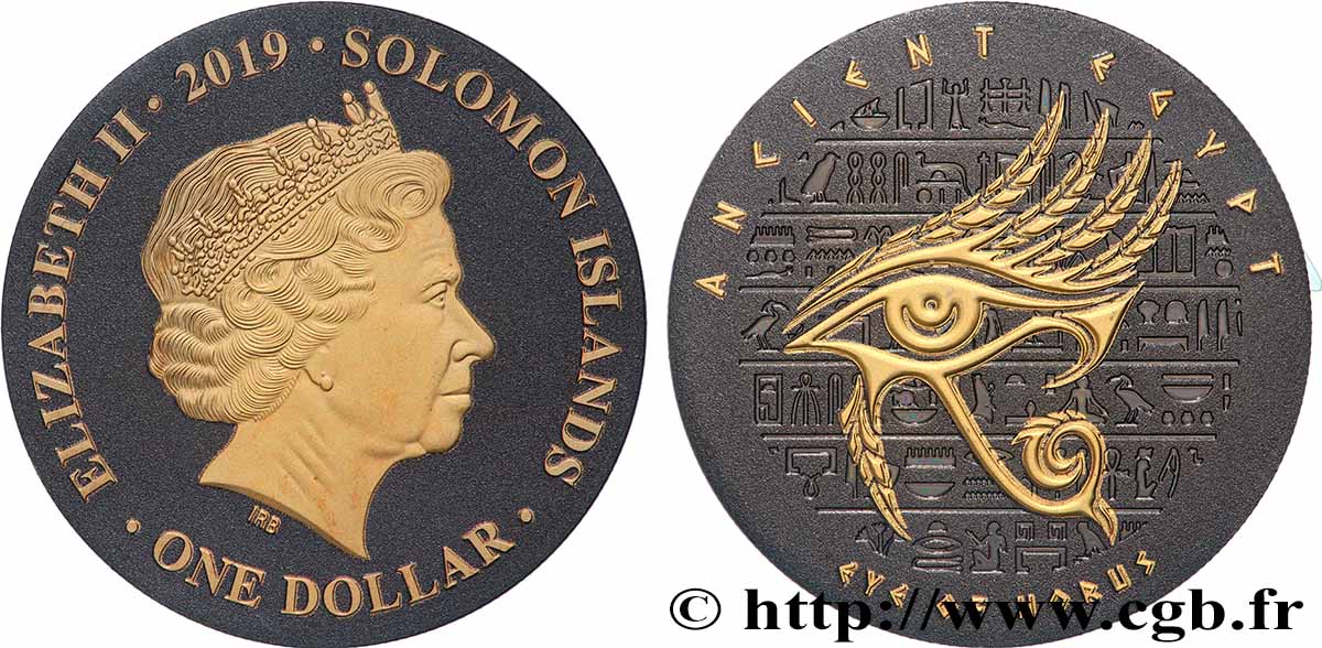 ISLAS SOLOMóN 1 Dollar Oeil d’Horus 2019  FDC 