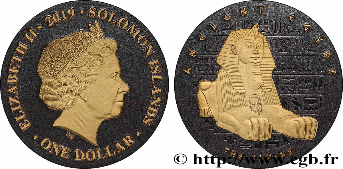 SOLOMON ISLANDS 1 Dollar Sphinx 2019  MS 