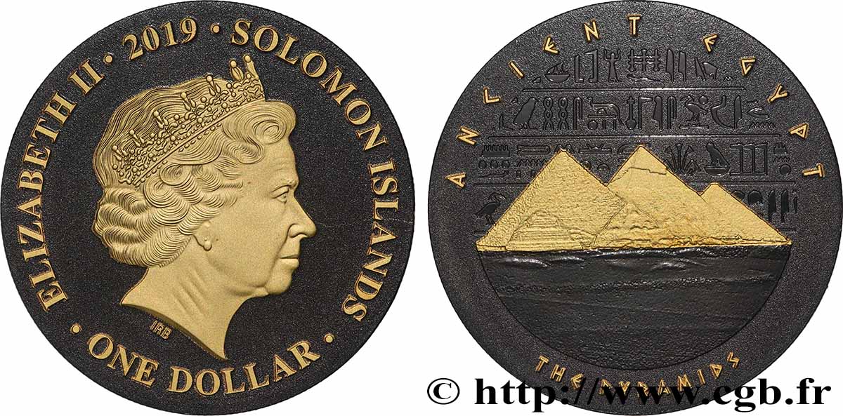SOLOMON-INSELN 1 Dollar Pyramides 2019  ST 