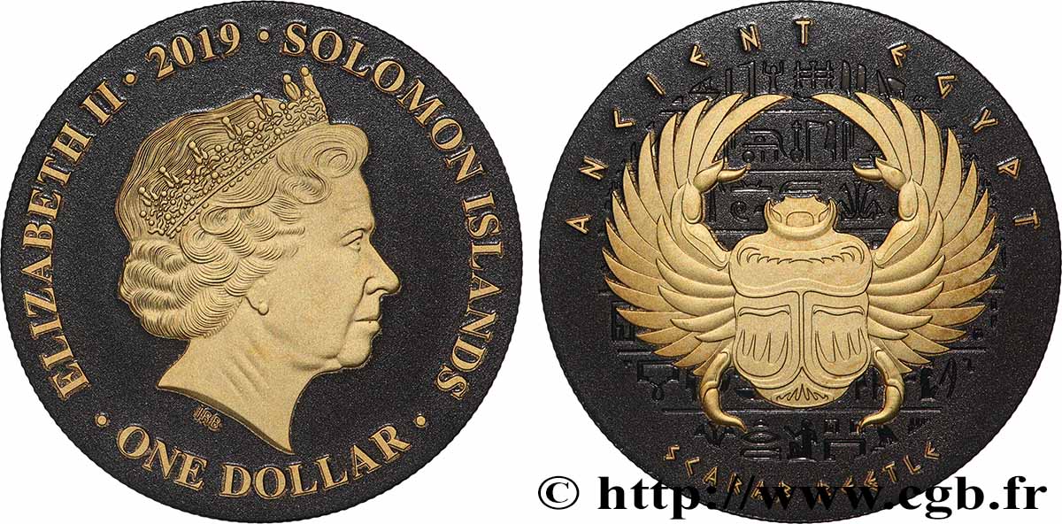 SOLOMON ISLANDS 1 Dollar Scarabée 2019  MS 