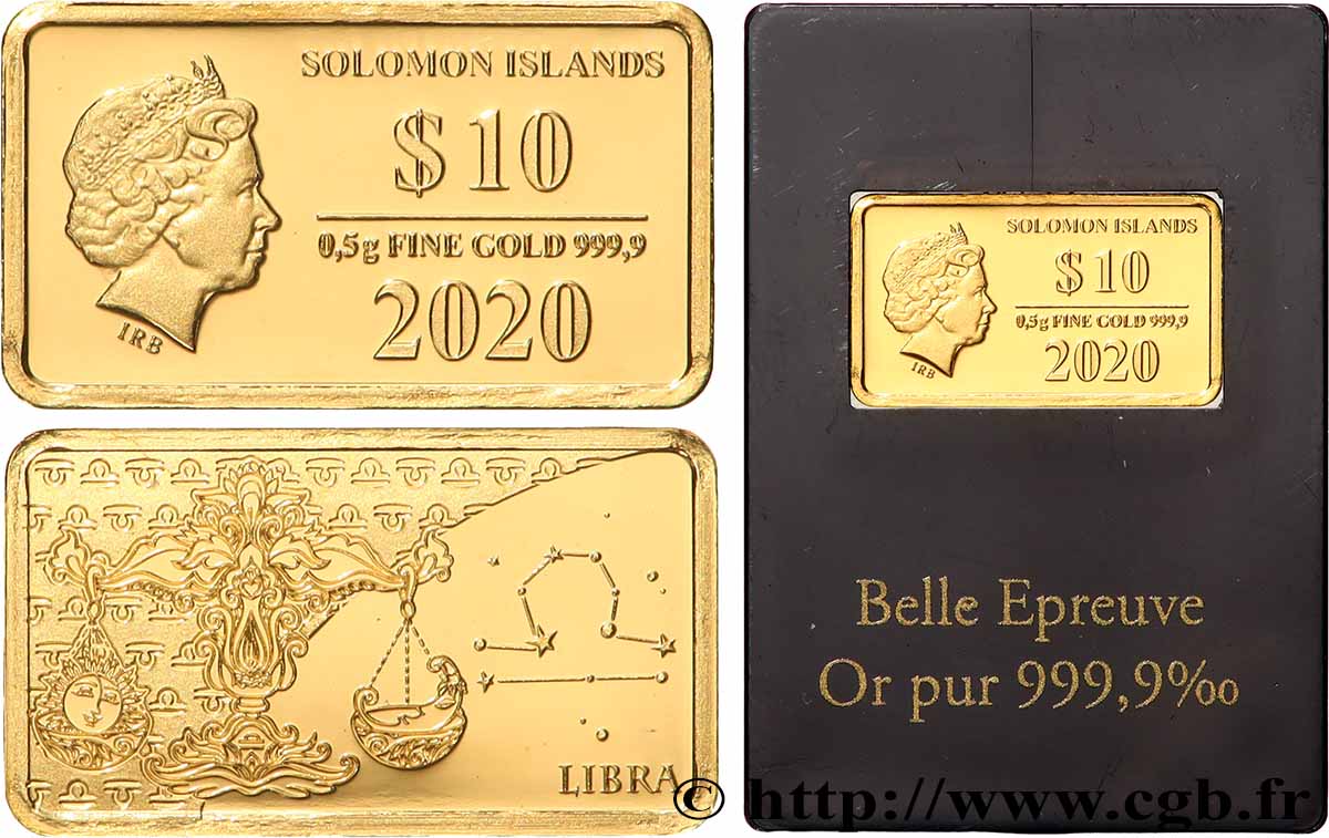 ISLAS SOLOMóN 10 Dollars Proof Balance 2020  FDC 