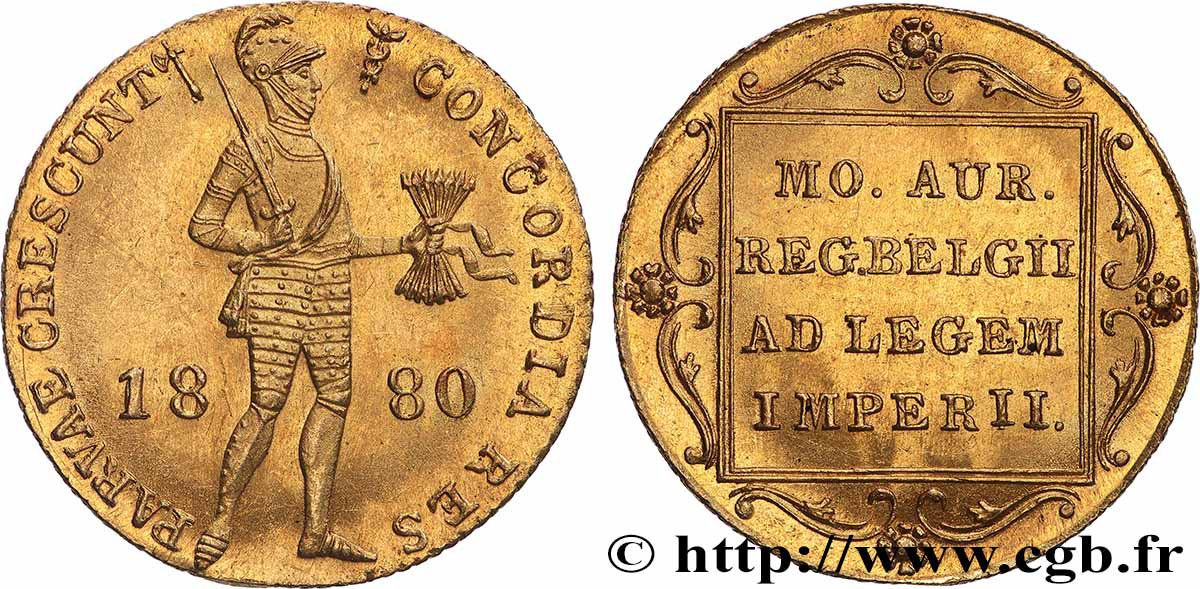 PAYS-BAS - ROYAUME DE HOLLANDE - GUILLAUME Ier Ducat d&nbsp;or au chevalier 1829 Utrecht SUP 