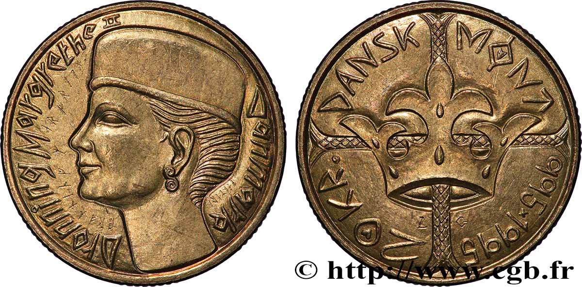 DINAMARCA 20 Kroner Millénaire de la monnaie danoise 1995 Copenhague SC 