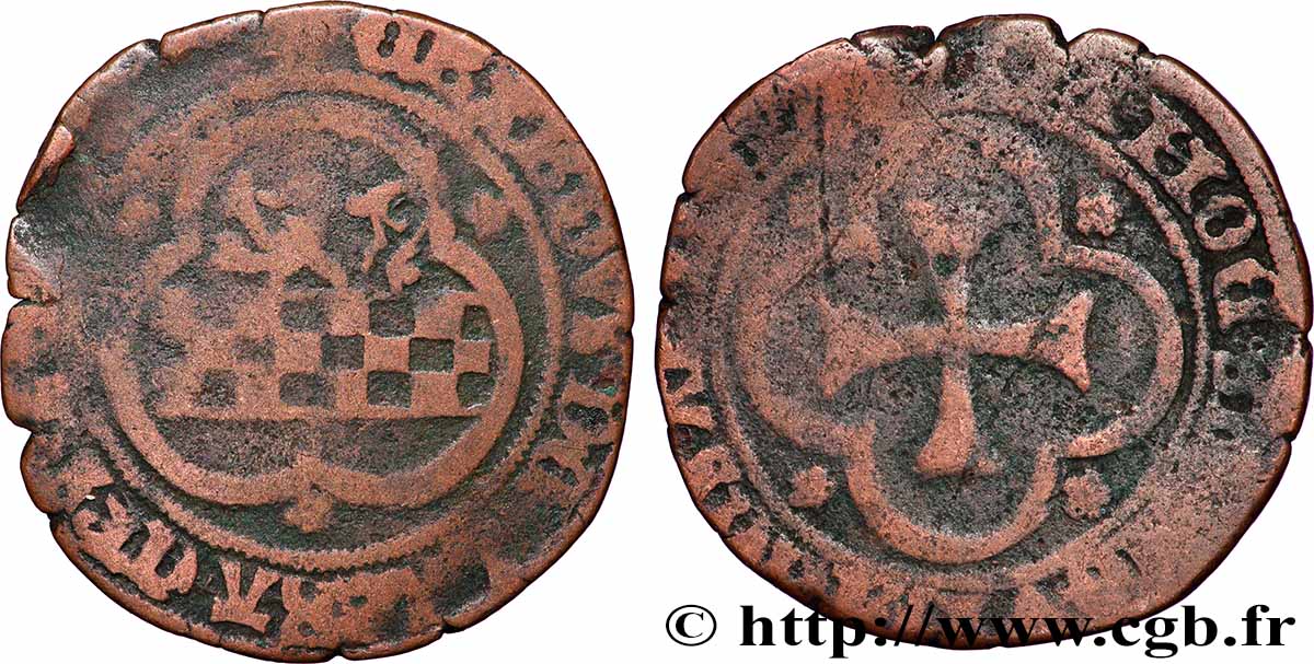 LIÈGE - ÉVÊCHÉ DE LIÈGE - ÉRARD DE LA MARCK Brulé aux anneaux 152. Liège TB 