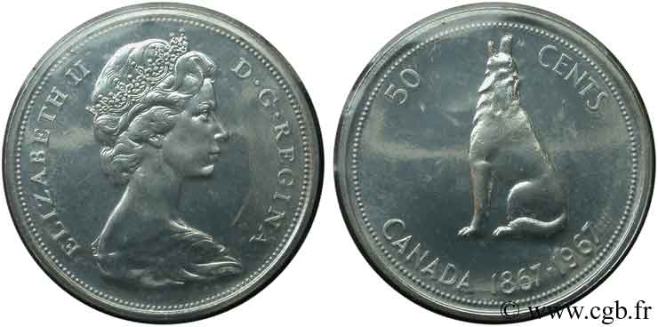 CANADA 50 Cents centenaire de la Confédération 1967  MS 