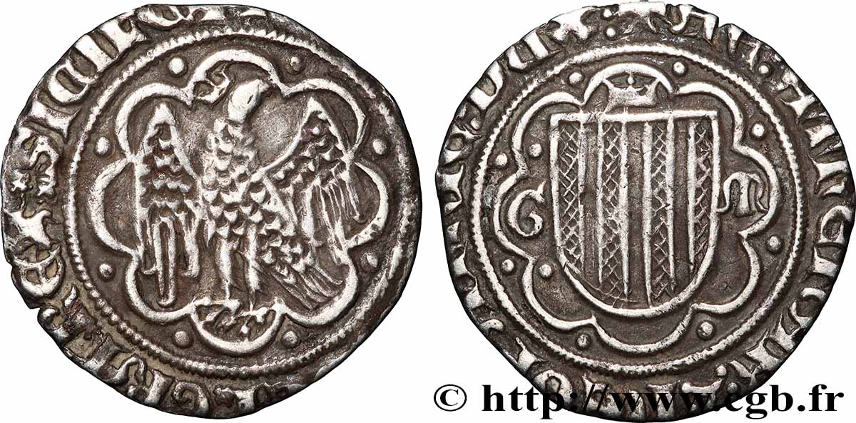 ITALIE - SICILE - ROYAUME DE SICILE - FRÉDÉRIC IV LE SIMPLE Pierreale n.d. Messine TTB 