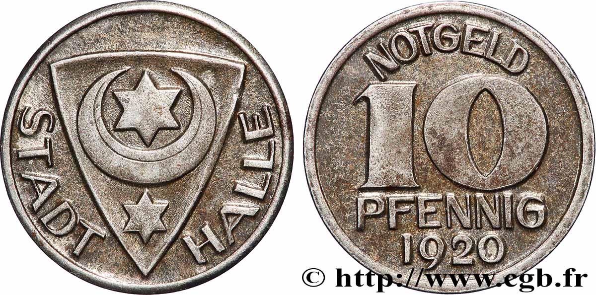 ALLEMAGNE - Notgeld 10 Pfennig Halle 1920 Gebrüder Kugel & Fink, Lüdenscheid SUP 
