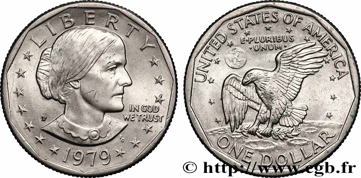 ÉTATS-UNIS D&nbsp;AMÉRIQUE 1 Dollar Susan B. Anthony  1979 Philadelphie - P SUP 