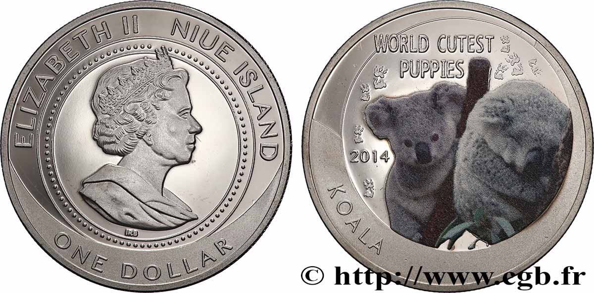 NIUE 1 Dollar Koala 2014  MS 