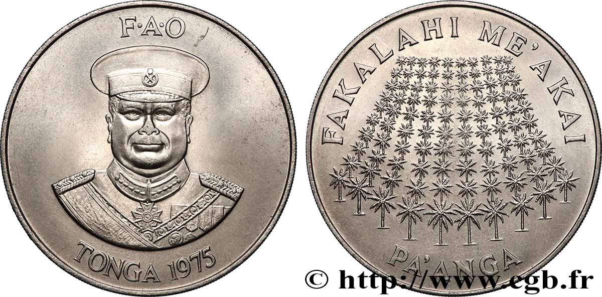 TONGA 1 Pa’Anga série FAO  1975  MS 