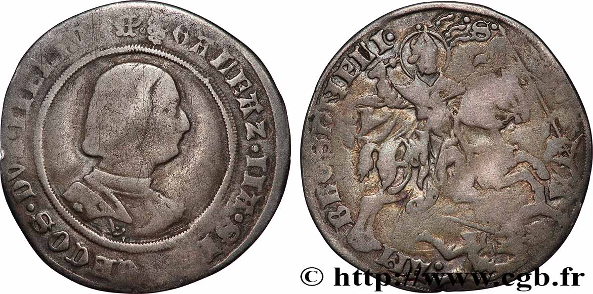 ITALY - MILAN 8 Soldi Galéas Sforza  1468-1476 Milan VF 
