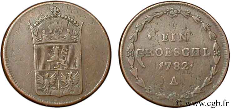 BOHEMIA 1 Groeschl 1782 Vienne VF 