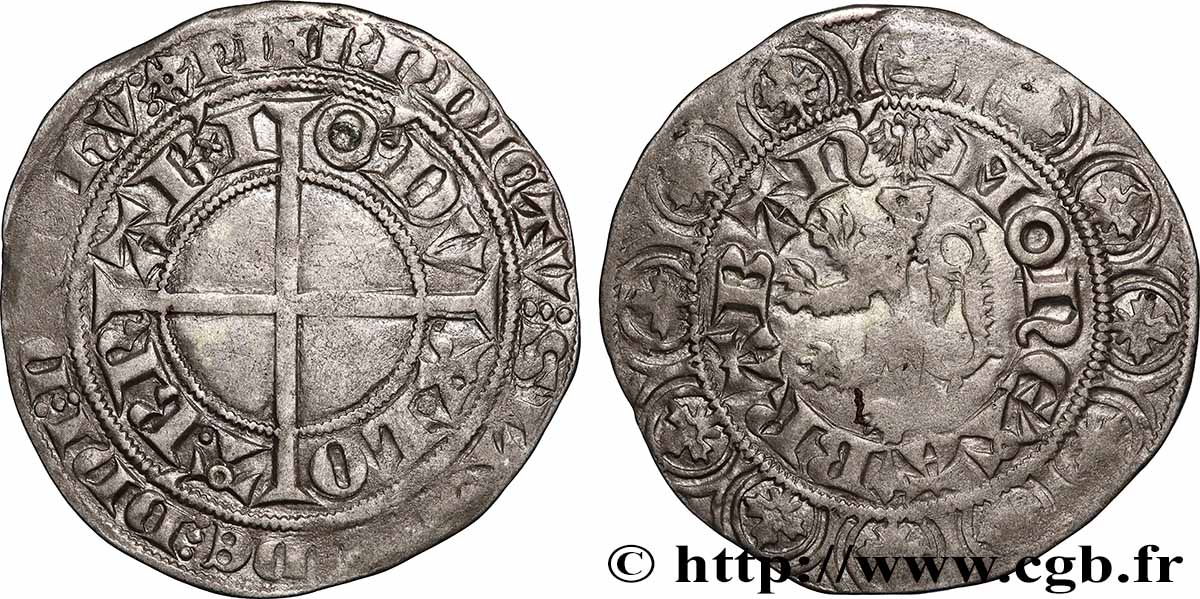 BRABANT - DUCHÉ DE BRABANT - JEAN III Gros compagnon au lion n.d. Bruxelles TTB 