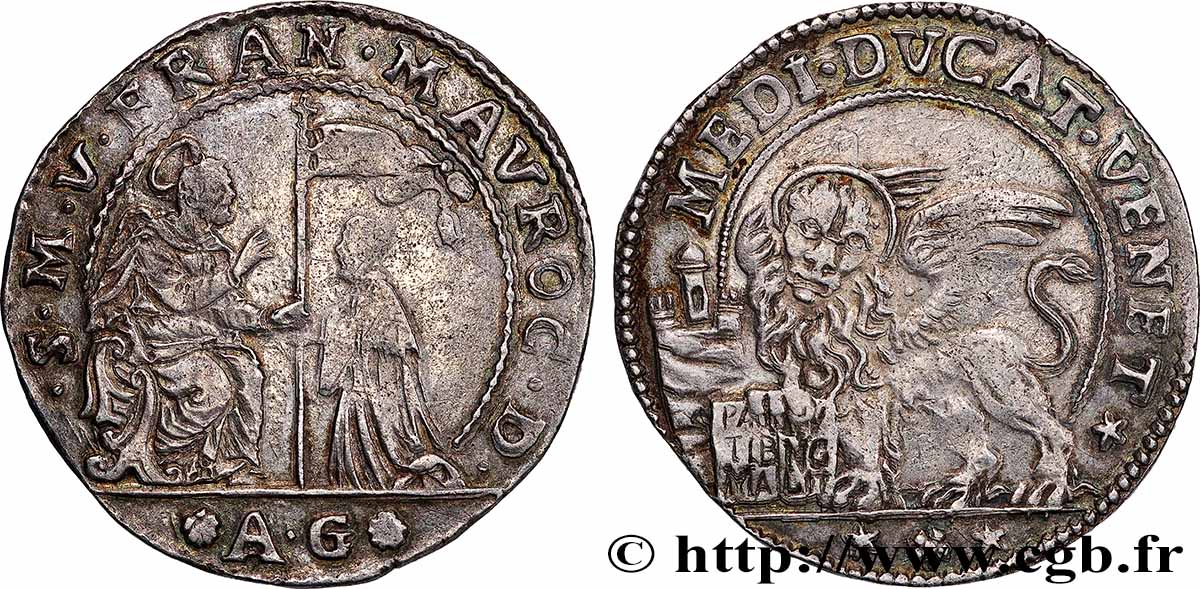 ITALIEN - VENIDIG - FRANCESCO MOROSINI (108. Doge) 1/2 Ducato n.d. Venise SS 
