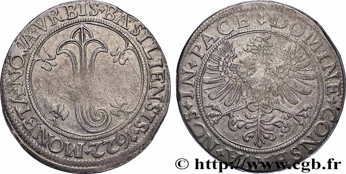 SUISSE - VILLE DE BÂLE Thaler 1622 Bâle TTB 