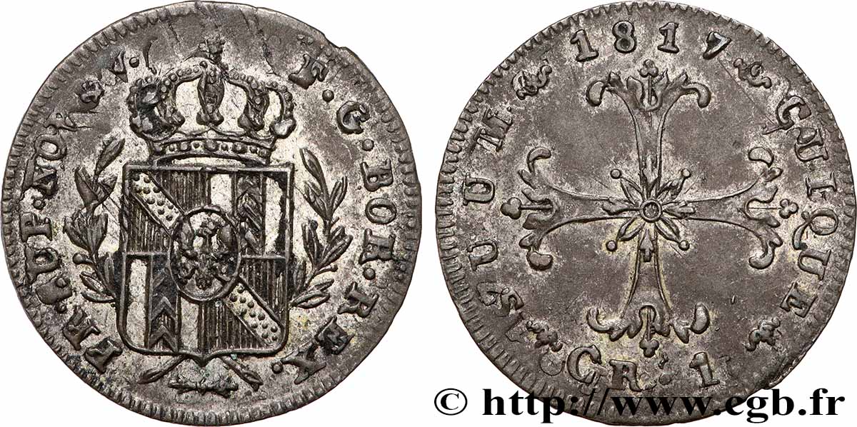 SUISSE - CANTON DE NEUCHATEL 1 Kreuzer canton de Neuchatel 1817 Neuchâtel SUP 