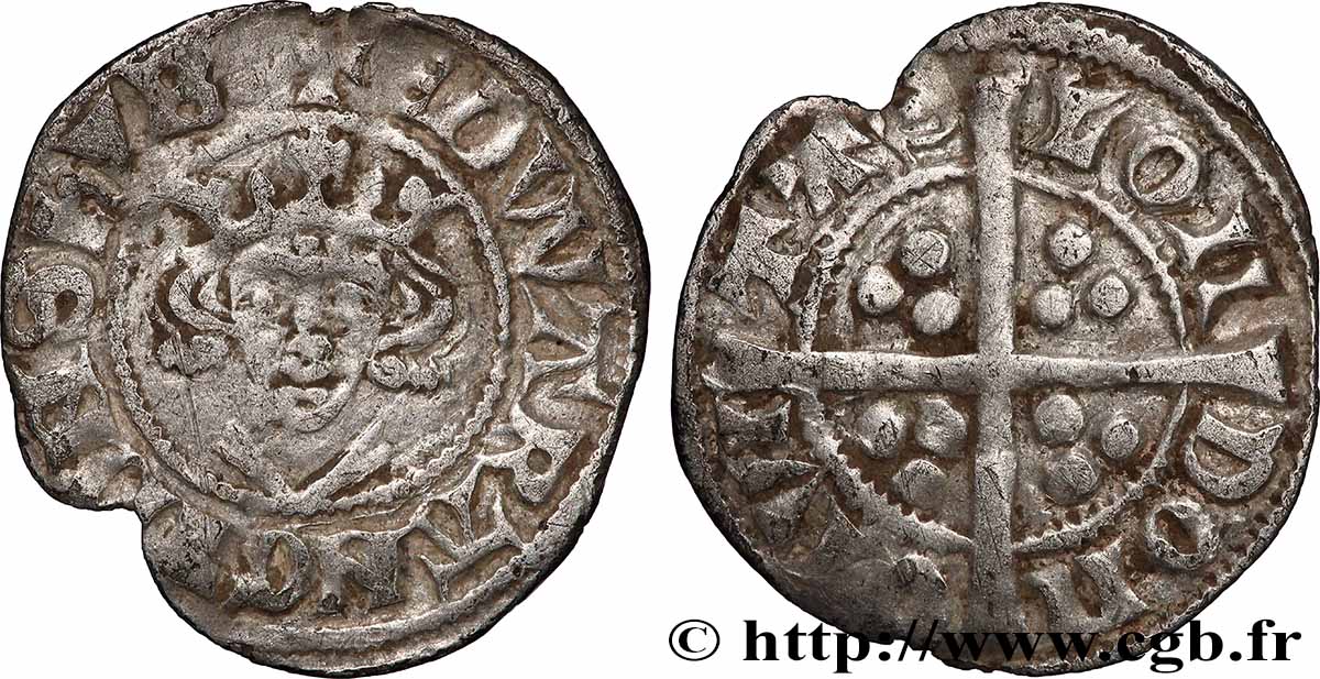 ANGLETERRE - ROYAUME D&nbsp;ANGLETERRE - ÉDOUARD Ier Penny n.d. Londres TTB 