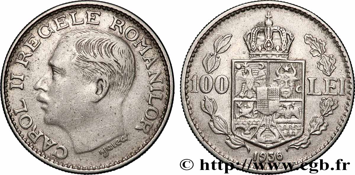 RUMANIA 100 Lei Charles II 1936 Bucarest MBC+ 