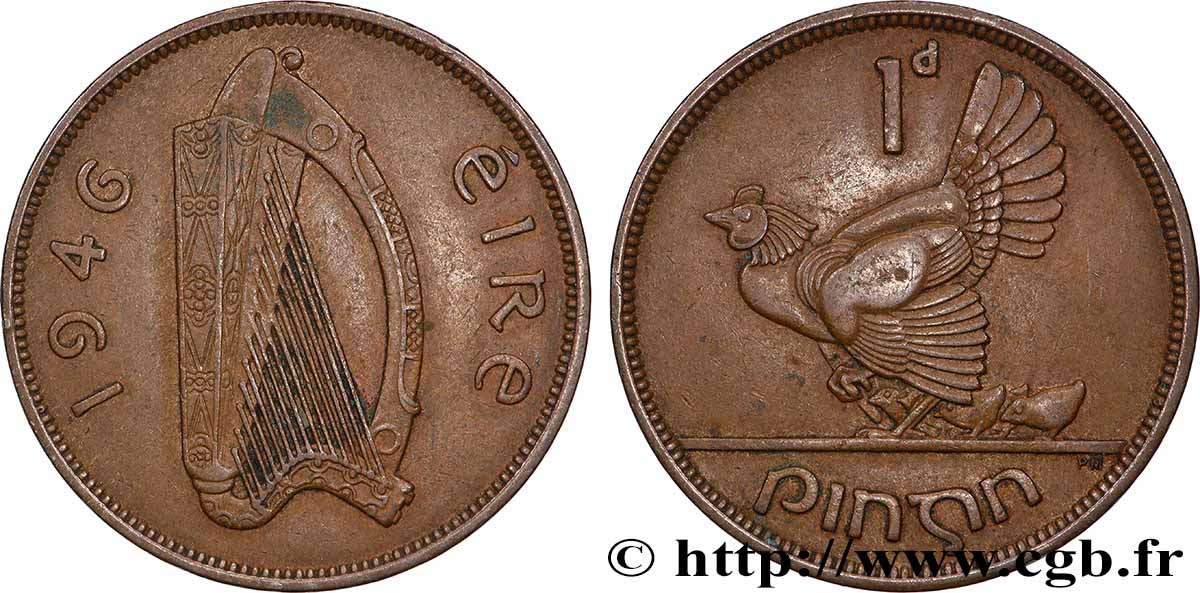 IRELAND REPUBLIC 1 Pingin Eire 1946 Londres AU 