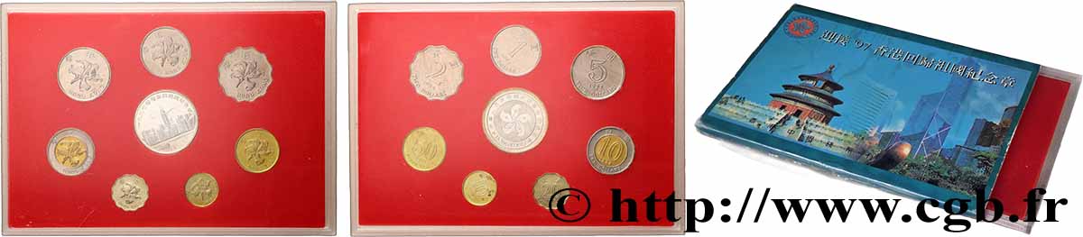 HONG KONG Série de 7 monnaies 1993-1995  SPL 