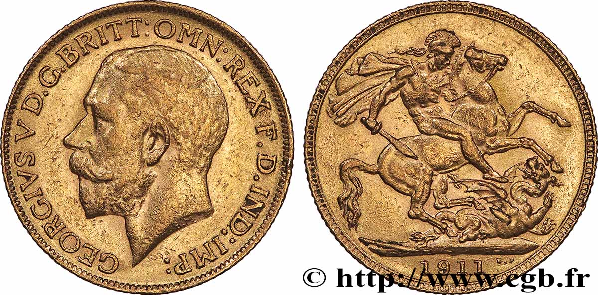 ORO, PALLADIO E PLATINO: INVESTIMENTI 1 Souverain Georges V 1911 Londres q.SPL 