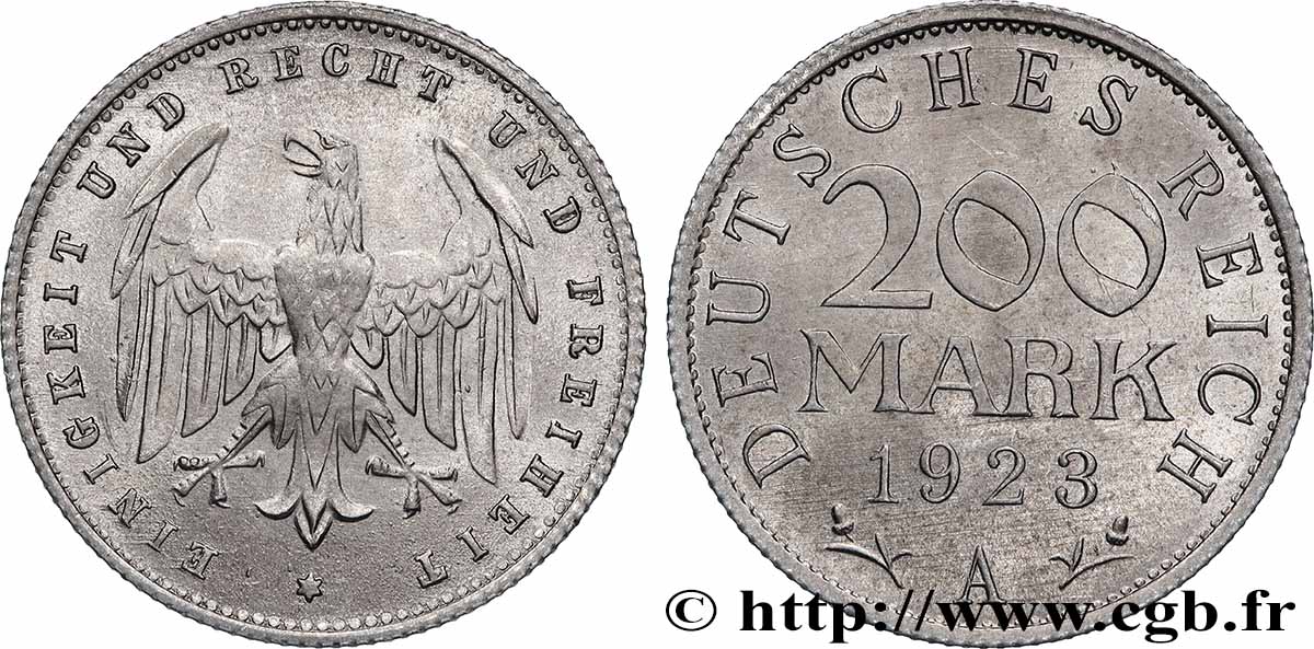 GERMANY 200 Mark aigle 1923 Berlin MS 