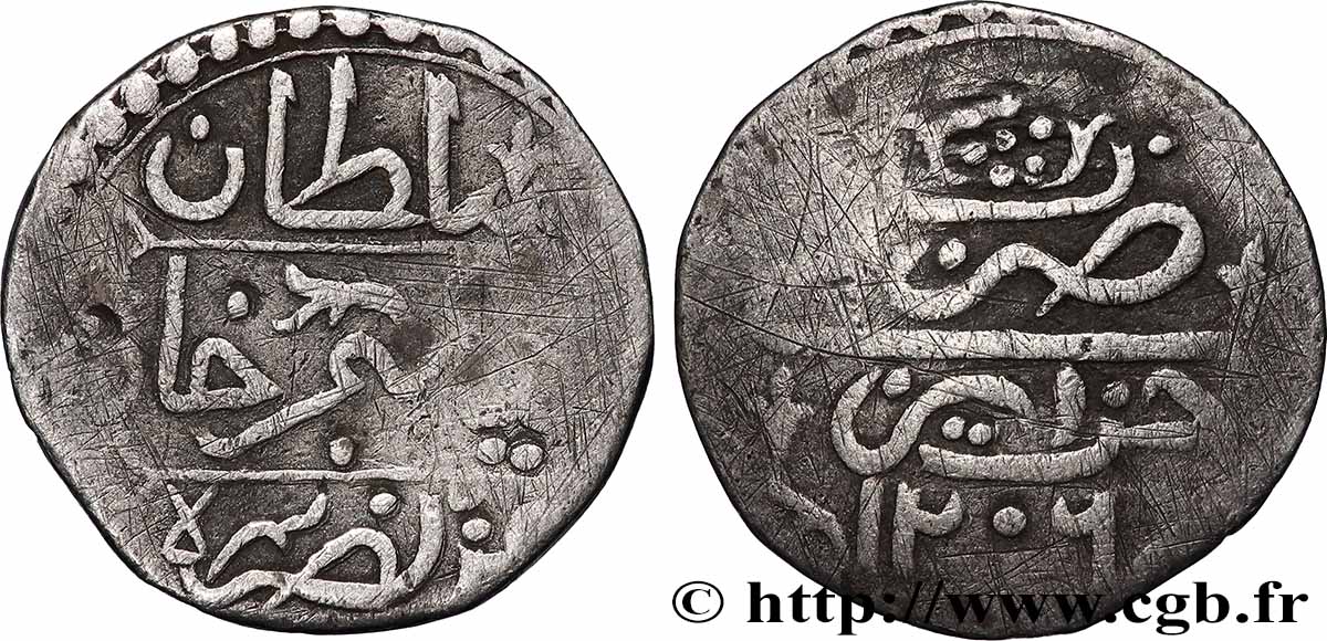 ALGERIEN 1/4 Boudjou AH 1206 Selim III 1792 Alger SS 