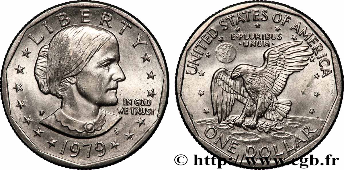 UNITED STATES OF AMERICA 1 Dollar Susan B. Anthony  1979 Philadelphie - P AU 