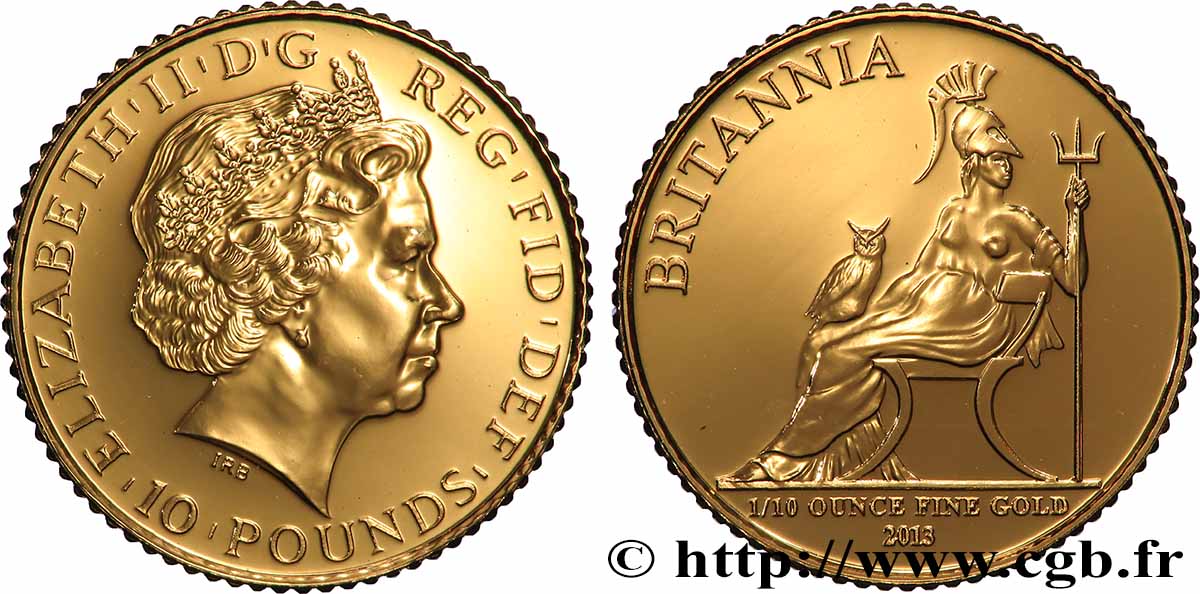 ORO, PALLADIO E PLATINO: INVESTIMENTI 10 Pounds Britannia 2013  FDC 