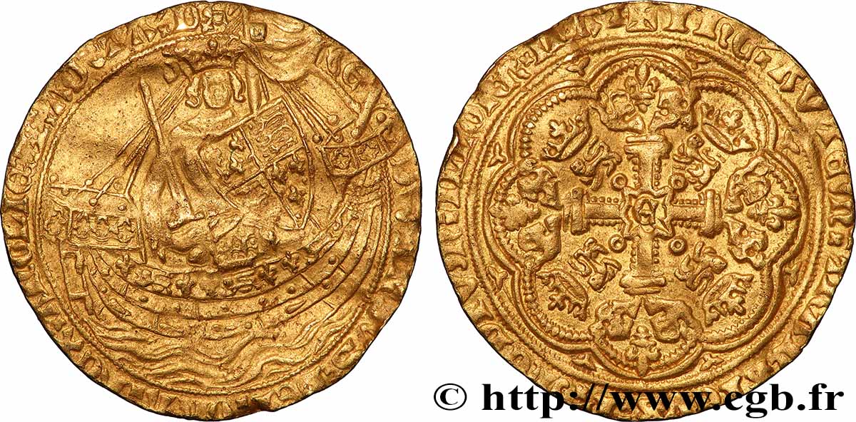 ENGLAND - KINGDOM OF ENGLAND - EDWARD III Noble d&nbsp;or n.d. Londres AU 