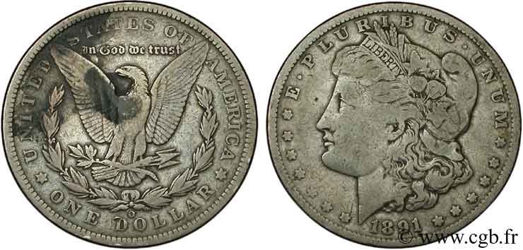 UNITED STATES OF AMERICA 1 Dollar type Morgan 1891 Nouvelle-Orléans - O VF 