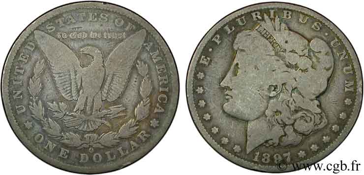 STATI UNITI D AMERICA 1 Dollar type Morgan 1897 Nouvelle-Orléans - O q.MB 