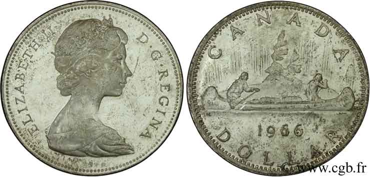 KANADA 1 Dollar Elisabeth II 1966  fVZ 