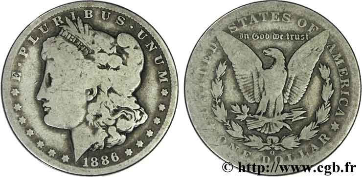 VEREINIGTE STAATEN VON AMERIKA 1 Dollar type Morgan 1886 Nouvelle-Orléans - O S 