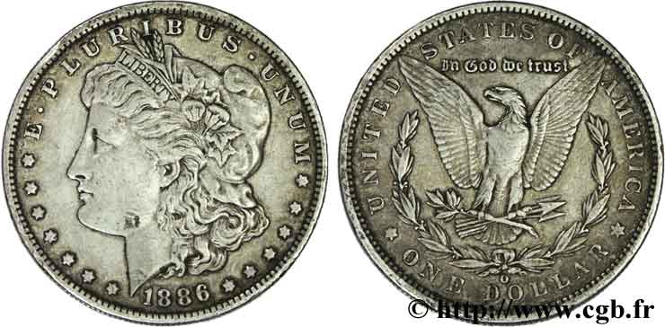 UNITED STATES OF AMERICA 1 Dollar type Morgan 1886 Nouvelle-Orléans - O VF 