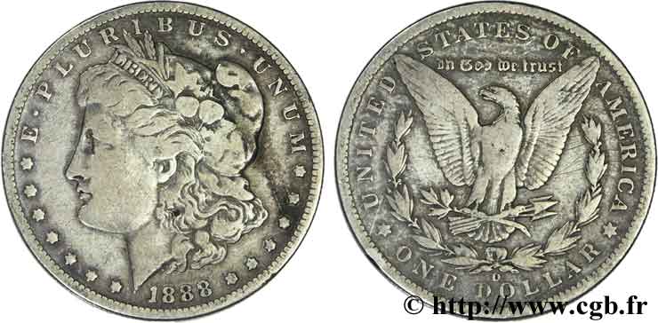 STATI UNITI D AMERICA 1 Dollar type Morgan 1888 Nouvelle-Orléans - O q.BB 