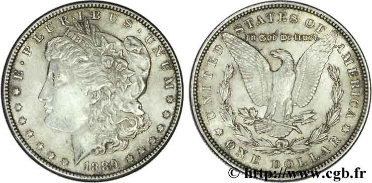 STATI UNITI D AMERICA 1 Dollar Morgan 1889 Philadelphie SPL 