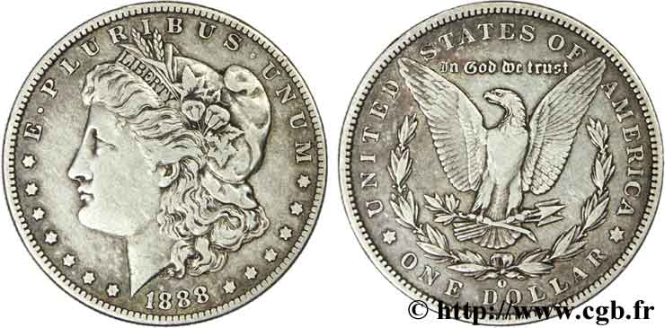 STATI UNITI D AMERICA 1 Dollar type Morgan 1888 Nouvelle-Orléans - O BB 